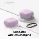 Estuche Para Airpods 3 De Silicona Con Arnes Elago Lavanda