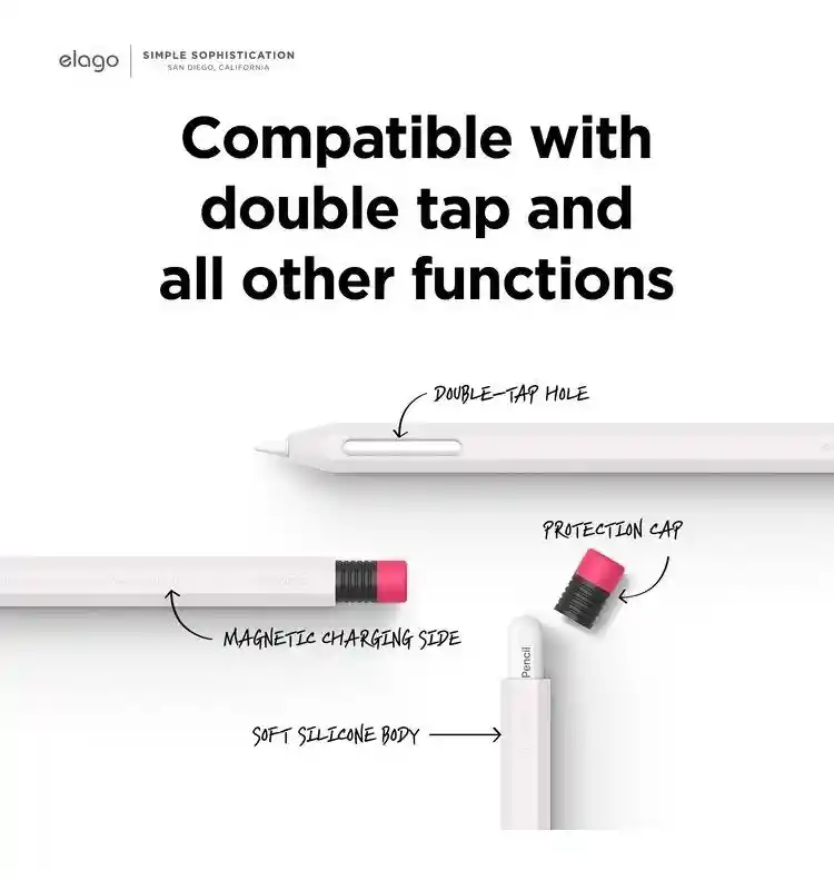 Elago Estuche Para Apple Pencil 2 Generación / Pro En Blanco