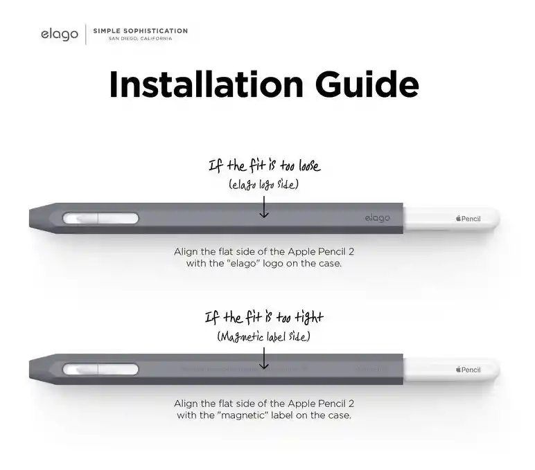 Elago Estuche Para Apple Pencil 2 Generación / Pro En Gris