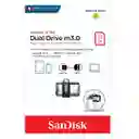 Memoria Flash Usb 64gb Sandisk Ultra Dual M3.0 Drive Usb Otg