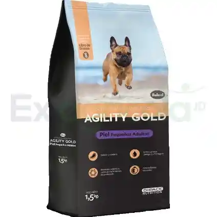 Agility Gold Pequeños Adultos Piel X1,5kg