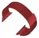 Correa Manilla Metálica Apple Watch 38mm -40mm -41mm /smartwatch *roja*