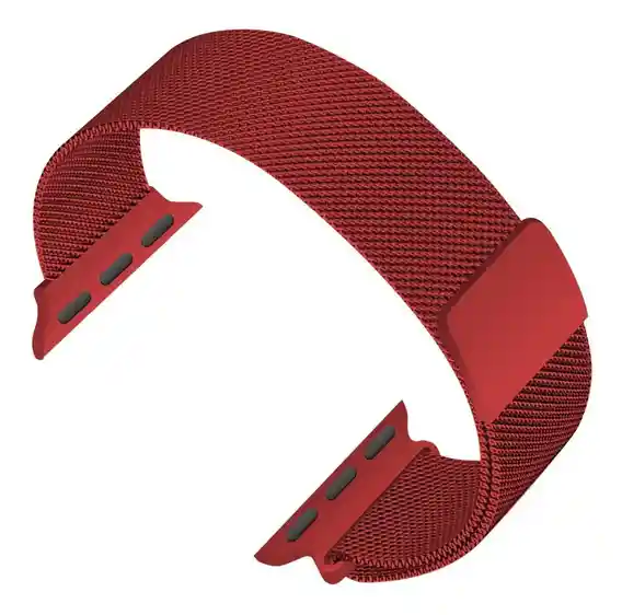 Correa Manilla Metálica Apple Watch 38mm -40mm -41mm /smartwatch *roja*