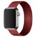 Correa Manilla Metálica Apple Watch 38mm -40mm -41mm /smartwatch *roja*