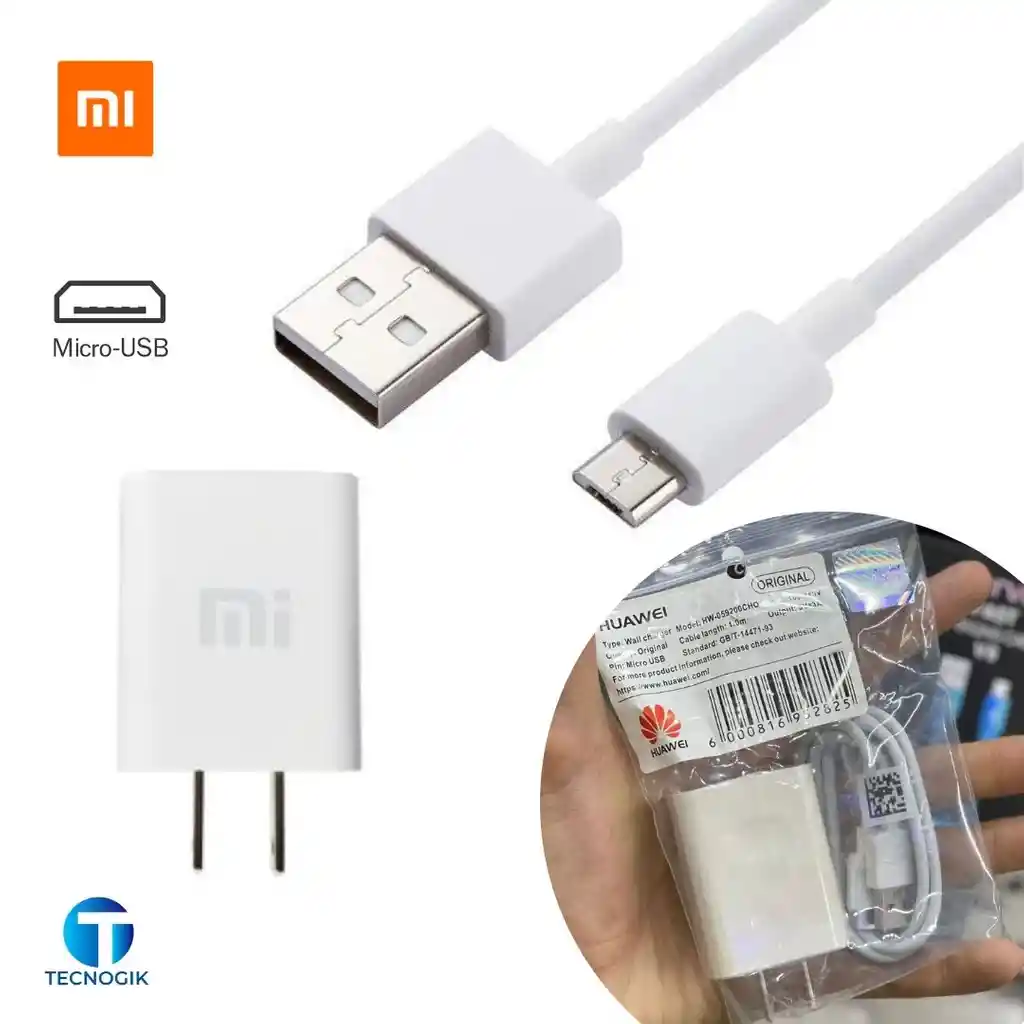 Xiaomi Cargadorpuerto V8 Micro Usb