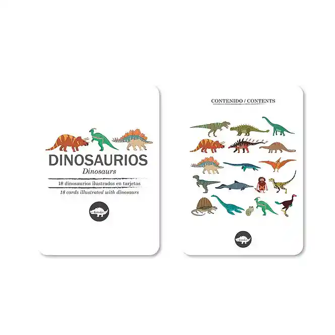 Kocodio Flash Cards Dinosaurios Cartas Didácticas Para Niños