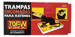 Trampa Engomada Para Ratas Y Ratones Grande X 2