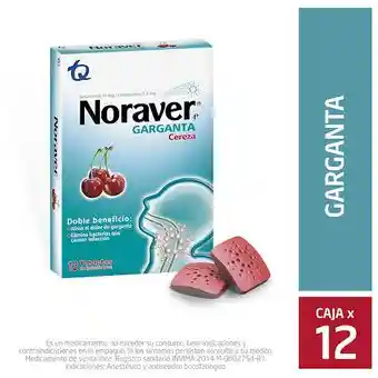 Noraver Garganta Cereza (caja X 6 Unds)