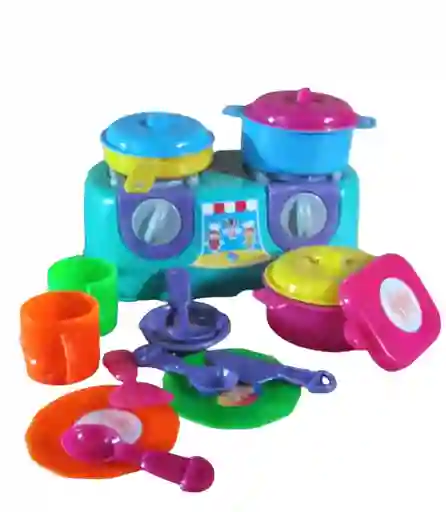 Cocina Estufa Pequeña Juguete + Accesorios Niñas.