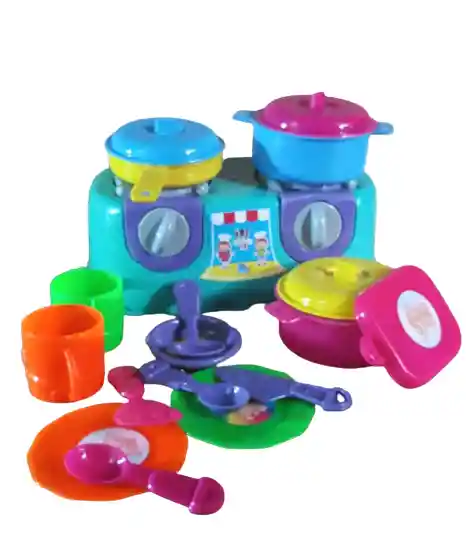 Cocina Estufa Pequeña Juguete + Accesorios Niñas.