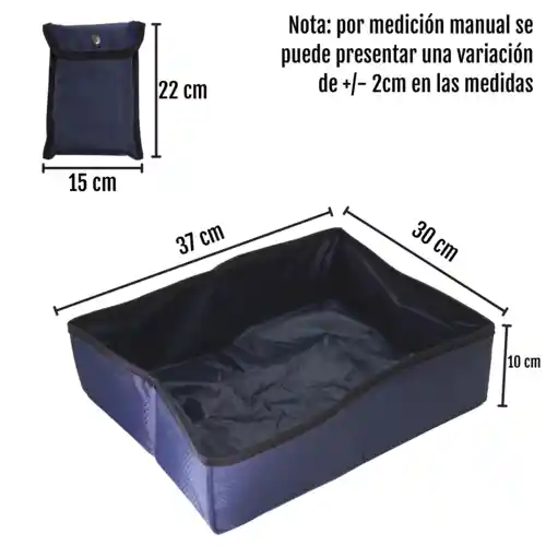 Arenera Peto Pet Plegable Y Portátil Azul (incluye Pala)