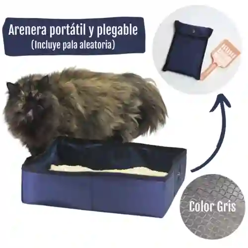 Arenera Peto Pet Plegable Y Portátil Gris (incluye Pala)