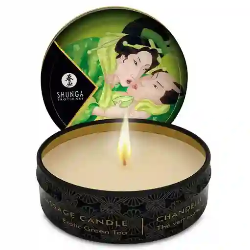 Shunga Vela Para Masaje Aroma Zenitude - Té Verde Exótico