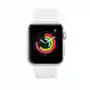 Apple watch Series 3 Gps, 42mm Silver Aluminium Case With White Sport Band