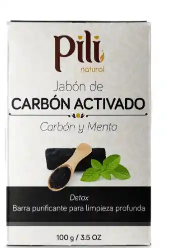 Jabón Carbón Activado Pili