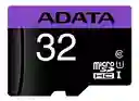 Adata Tarjeta De Memoria Premier Micro Sd 32Gb/ Class10/