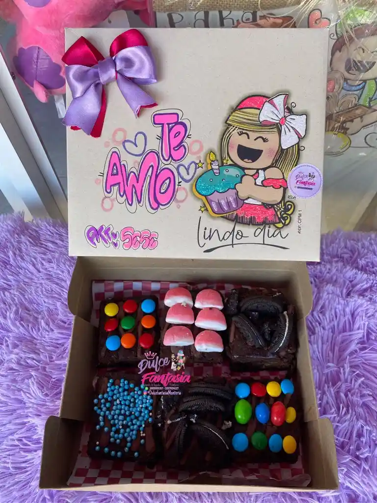 Caja De Brownie X6