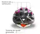 Casco Para Patinaje Canariam Sonic Fucsia S