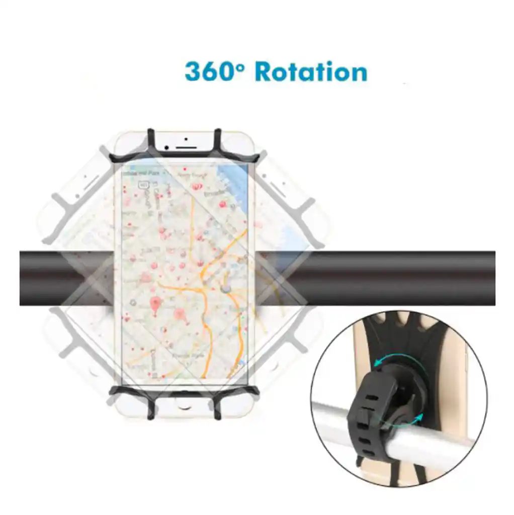 Soporte Giratorio De Celular Para Bicicleta Y Moto