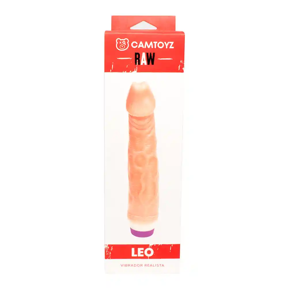 Vibrador Realista Leo Piel 22 Cm Camtoyz