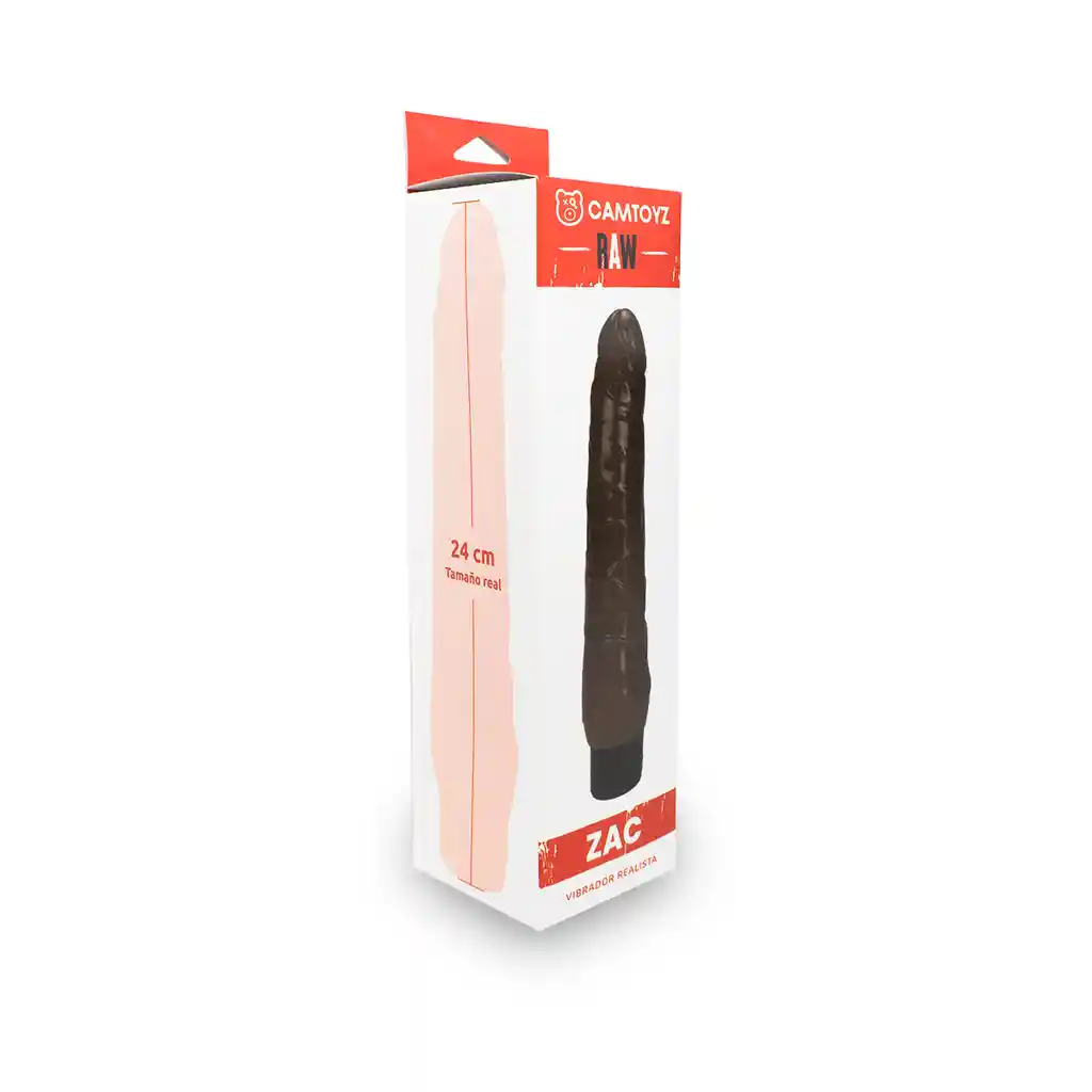 Vibrador Realista Zac Café 24 Cm Camtoyz