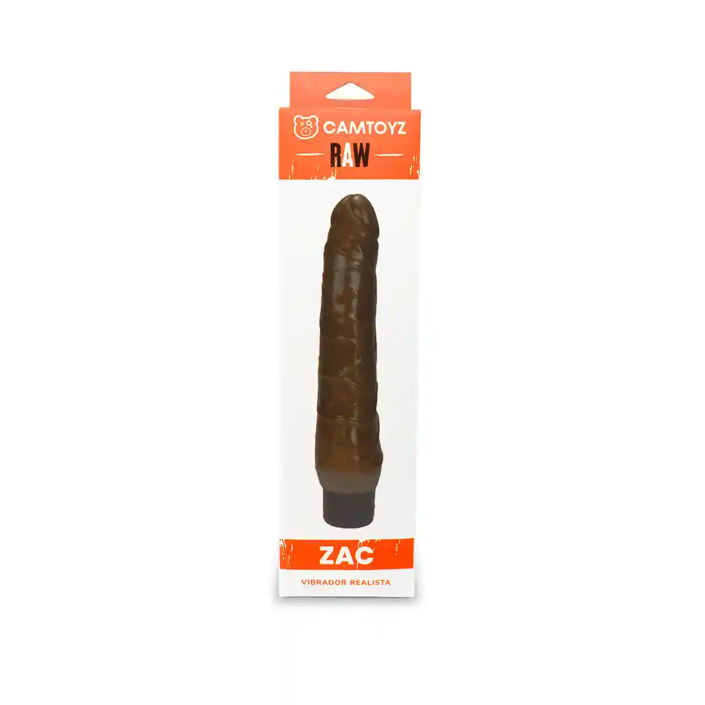 Vibrador Realista Zac Café 24 Cm Camtoyz