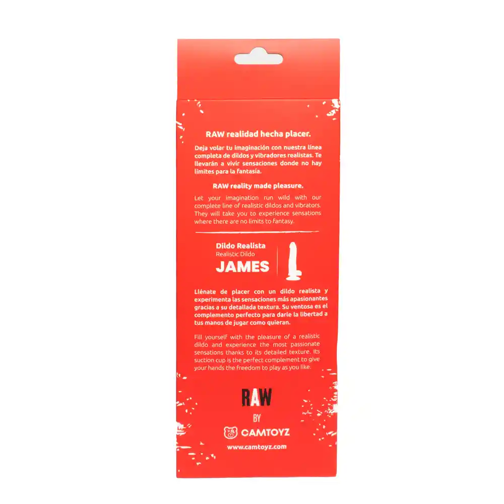 Dildo Realista James Piel 22.3 Cm Camtoyz