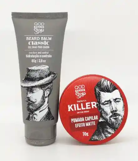 Kit Bálsamo Beard Balm Classic + Cera Killer