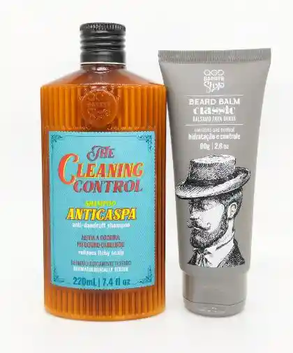 Kit Shampoo Anticaspa + Bálsamo Beard Balm Classic