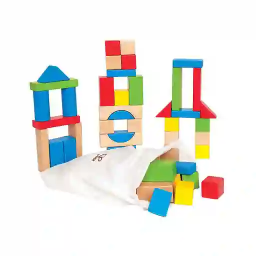 Juguete En Madera Bloques De Construcción Niños Niñas