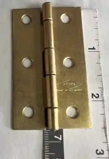 Bisagra Comun Dorada Con Tornillos De 2-1/2" Unidad