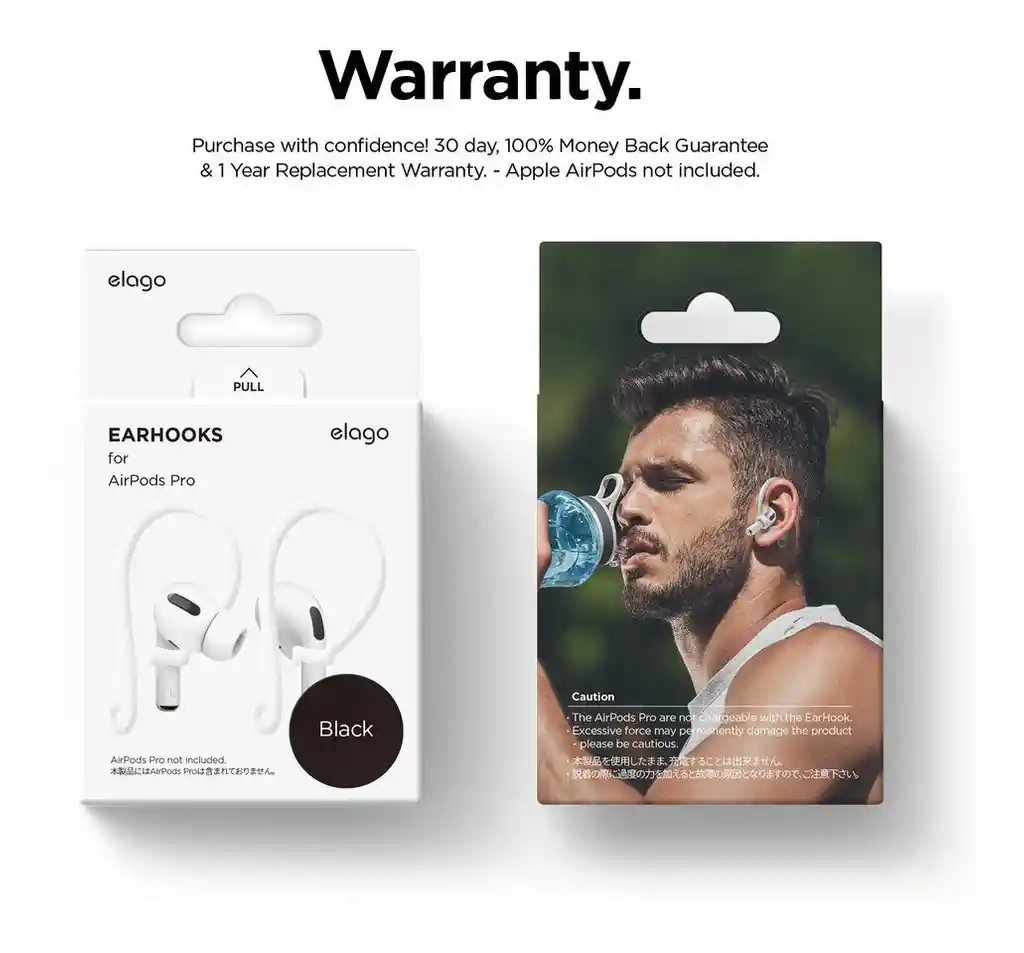 Gancho Deportivo Para Airpods Pro Elago En Negro