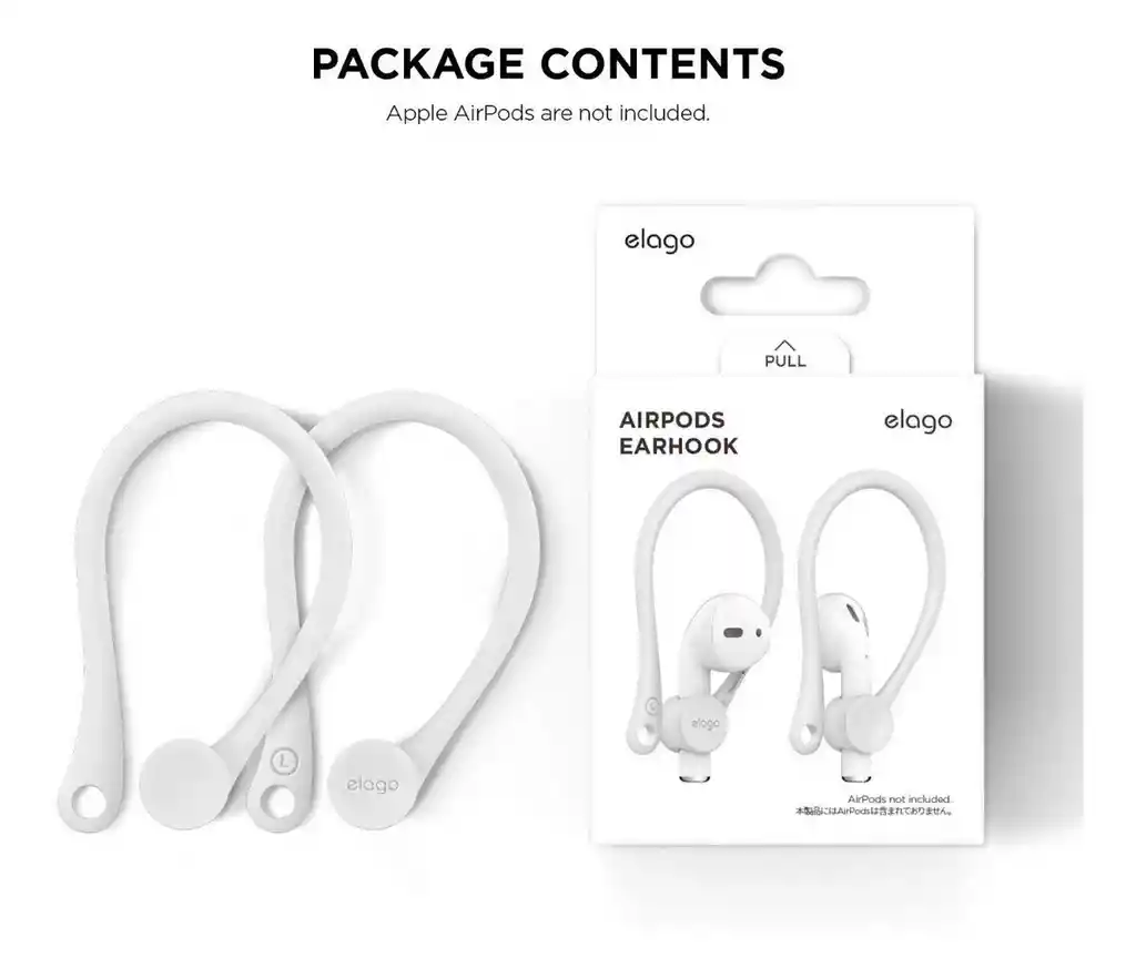 Airpods Gancho Deportivo Para1/2 Elago En Blanco