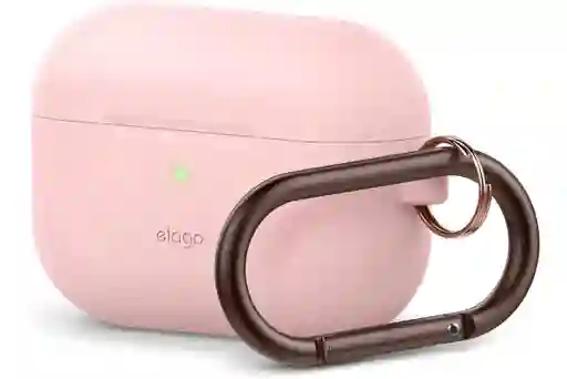 Estuche De Silicona Para Airpods Pro Elago Con Arnes Rosado