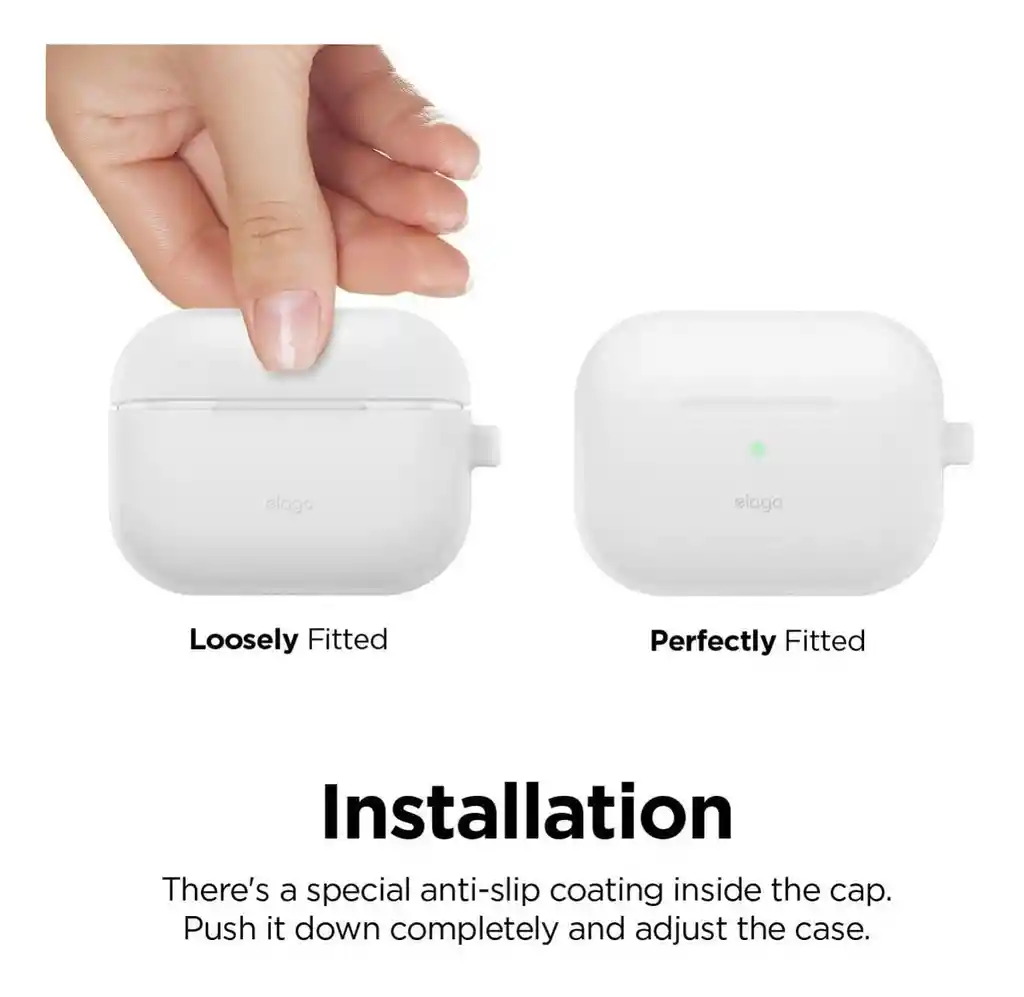 Estuche De Silicona Para Airpods Pro Elago Con Arnes Luminoso