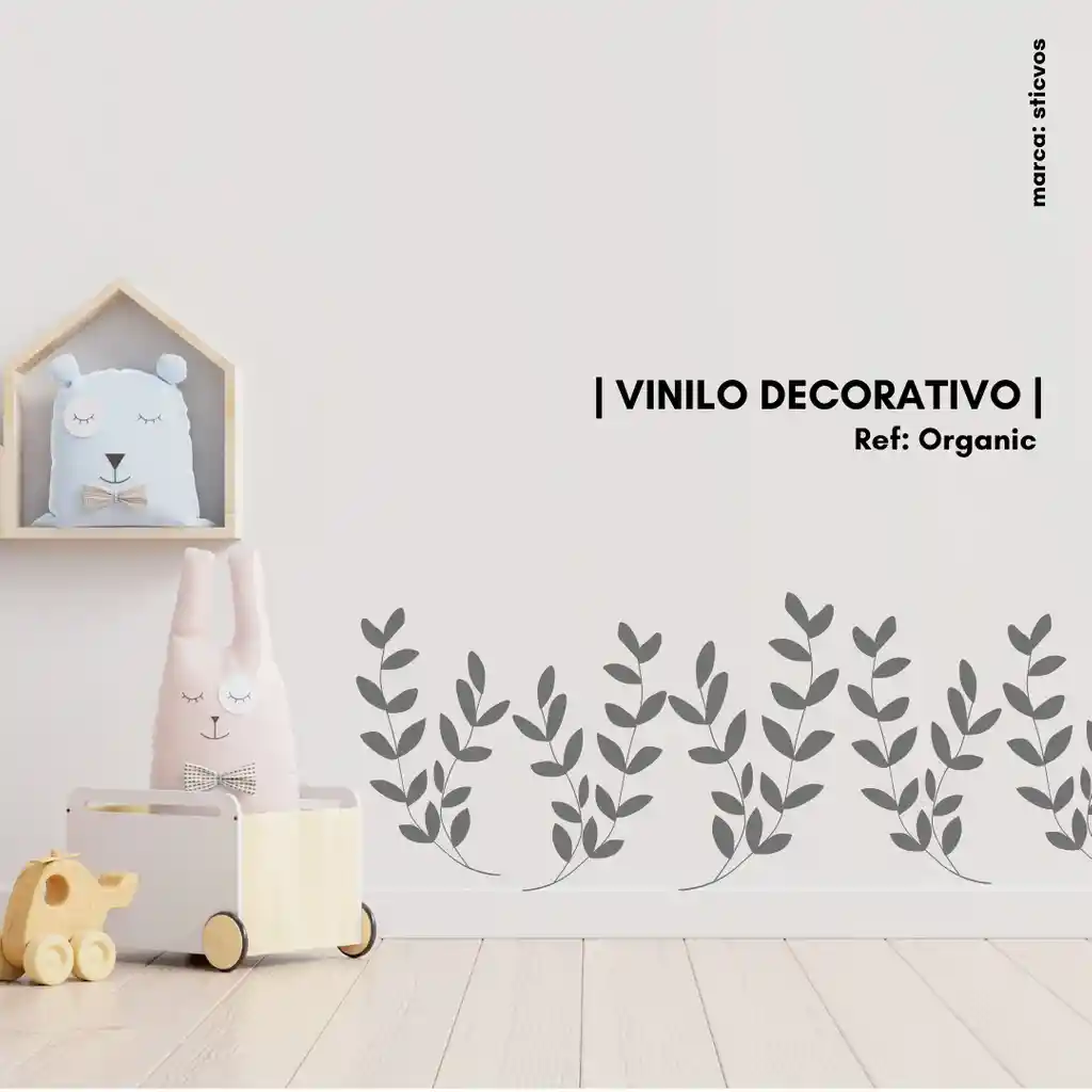 Vinilo Personalizado Patron Organic | 50cm X 2m |
