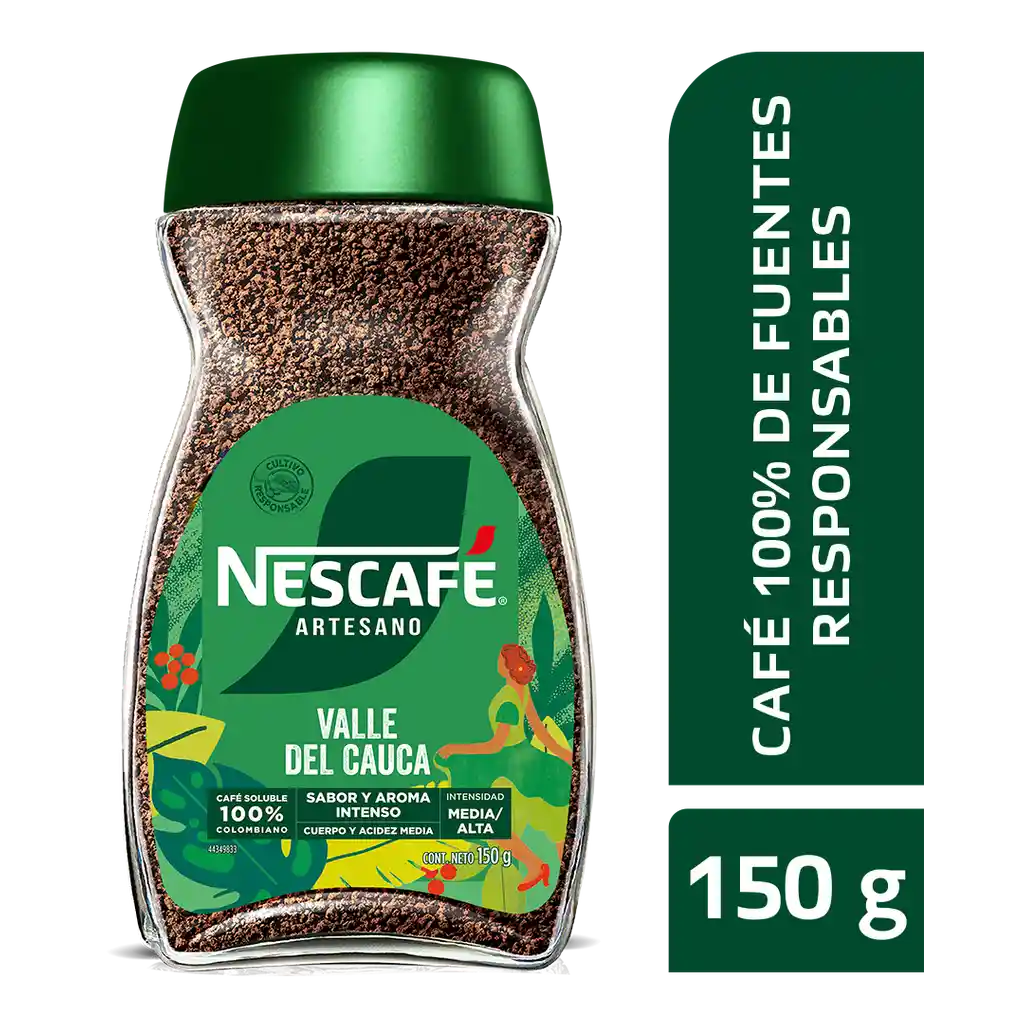 Café instantáneo NESCAFÉ Artesano Valle del Cauca 150g