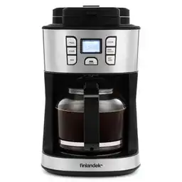 Cafetera Finlandek 12 Tazas Negro Ficm398