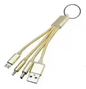 iPhone Cable Usb 3 En 1 Llavero/ Tipo-C / Micro Usb