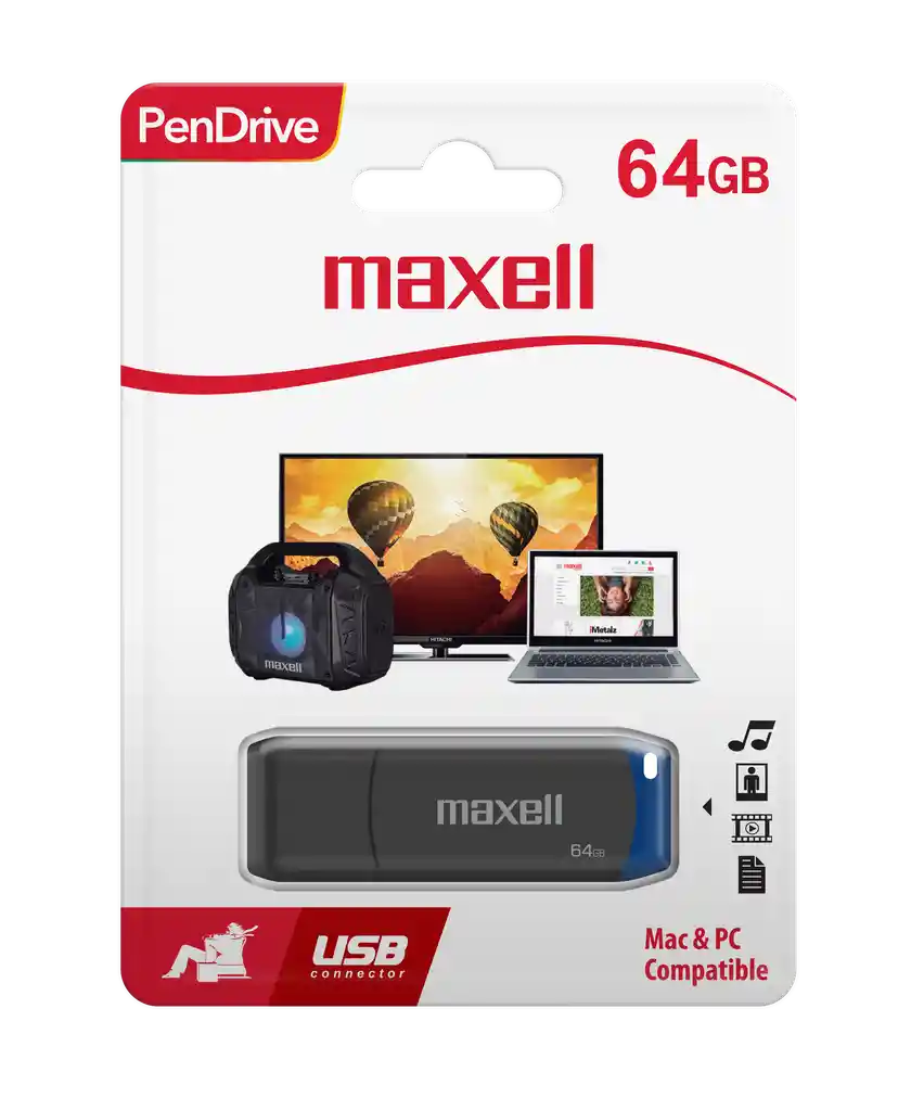 Maxell Memoria Usbpendrive 64 Gb