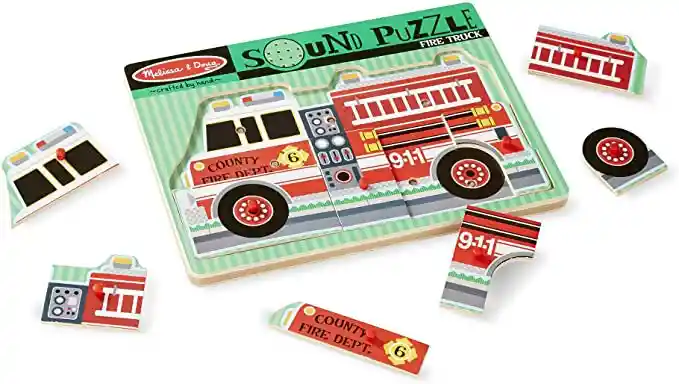 Melissa And Doug Rompecabezas Con Sonidos Bomberos