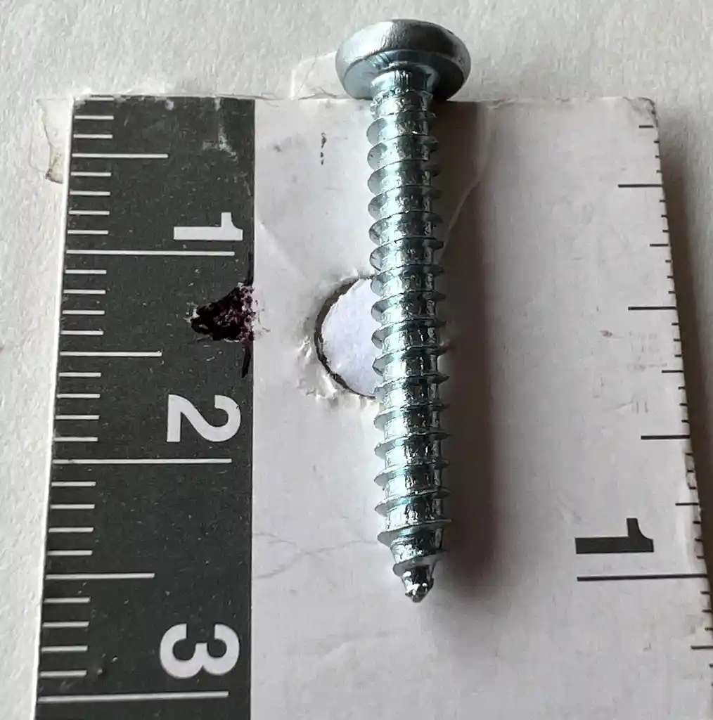 Tornillo Lamina Zincado # 8 X 1" Unidad