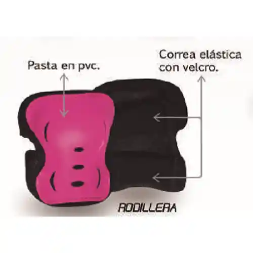 Kit De Protección Canariam C4 Fucsia Talla S