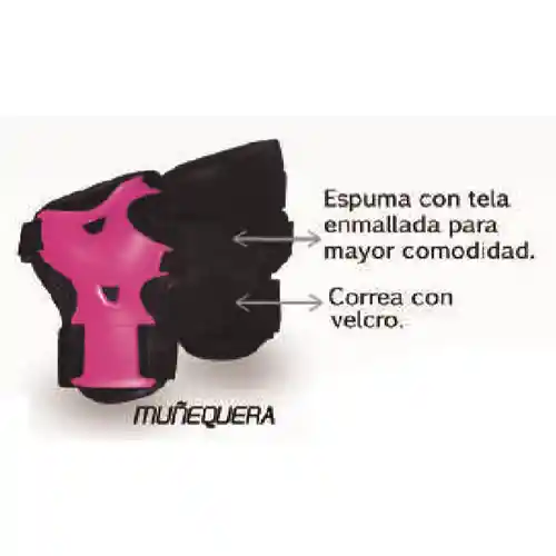 Kit De Protección Canariam C4 Fucsia Talla S