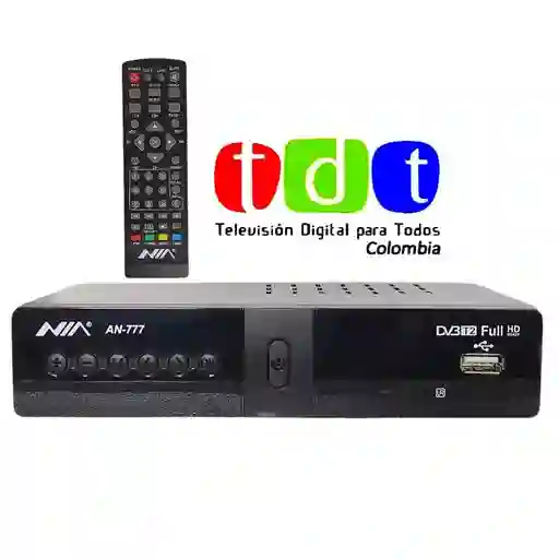 Decodificador Tdt An 777 (caja, Cables Tv, Antena Y Control)