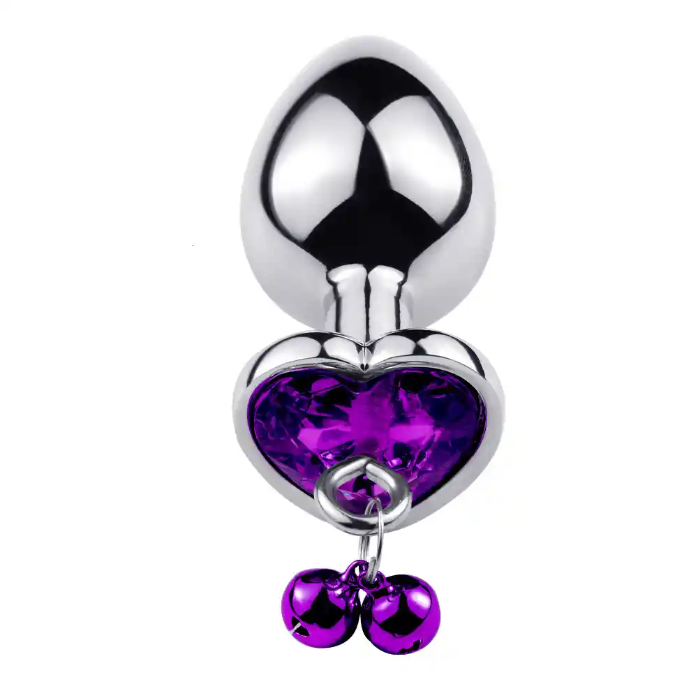 Plug Anal Con Collar Morado