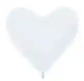 Amor Bomba Globo Biodegradable De Latex Corazon Blanco R12