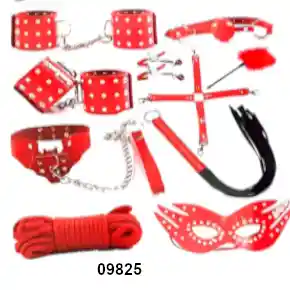 Kit Bondage 11 Pz Rojo