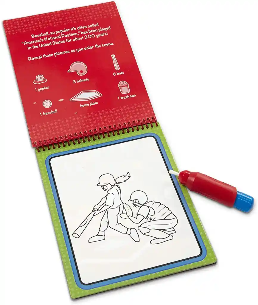 Melissa & Doug Libro Para Colorear Con Agua Niños Deportes