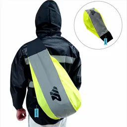 Tula Porta Casco Forro Reflectivo Semi Impermeable Amarillo